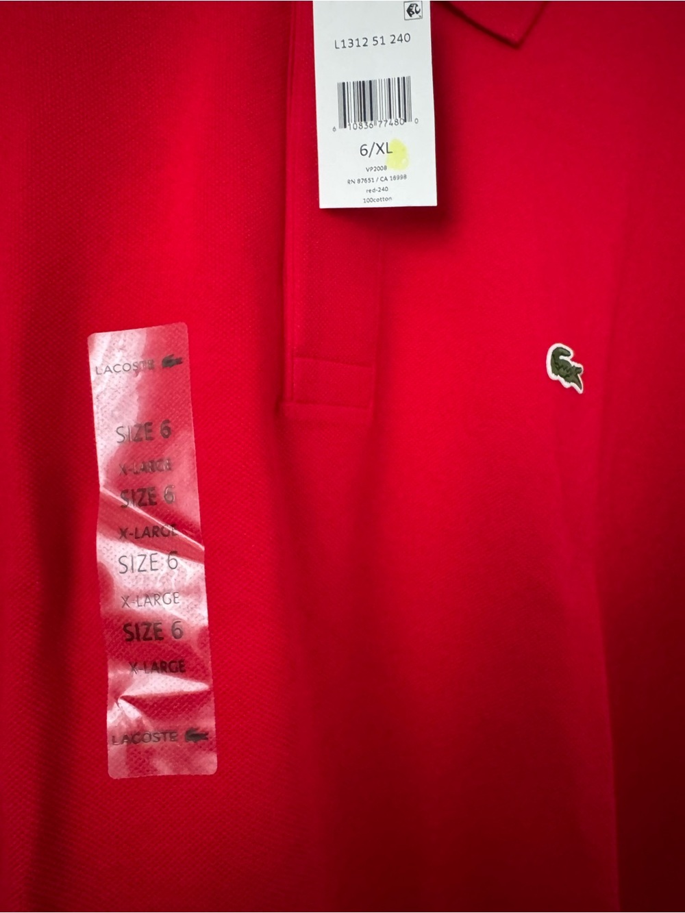 New with tags authentic Lacoste Classic Fit Long Sleeve Polo Shirt - Picture 6 of 16